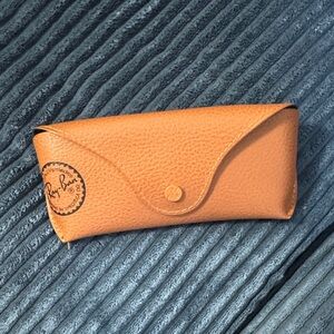 Ray-Ban Brown Leather Sunglasses Case